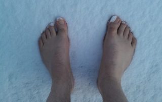 Winter foot care by a podiatrist