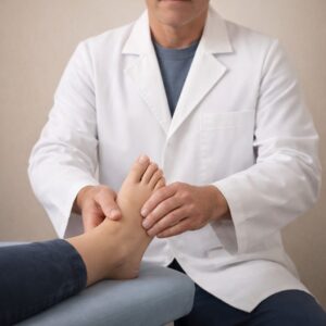Podiatrist providing preventive at‑risk foot care in Canton, MI for diabetic neuropathy