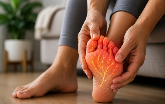 Burning nerve pain in foot